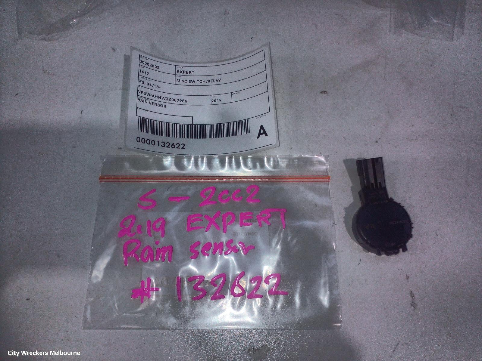 PEUGEOT EXPERT, K0, 04/2018 ONWARDS, RAIN SENSOR: 132622 - Image 2