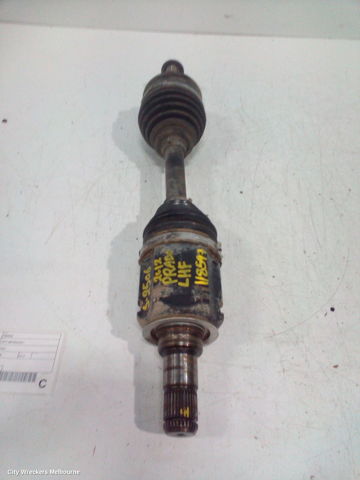 TOYOTA PRADO LEFT DRIVESHAFT, 120-150 SERIES, 02/2003 ONWARDS - Image 1