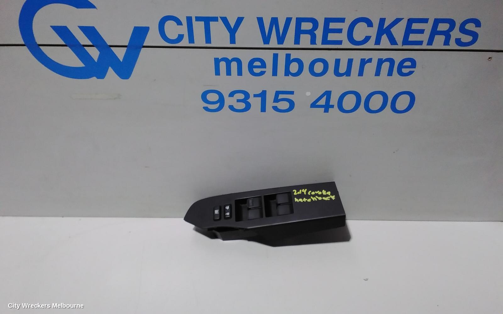 TOYOTA COROLLA PWR DR WIND SWITCH, RH FRONT (MASTER SWITCH), ZRE182R, HATCH, STANDARD, 10/2012 - 03/2015 - Image 1