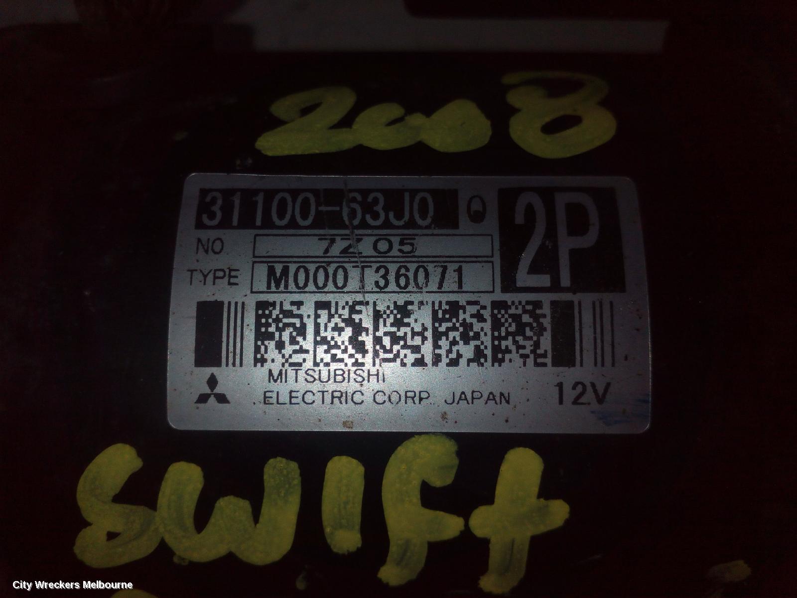 SUZUKI SWIFT STARTER, 1.5, M15A, RS415, P/N 33100-63JO, 09/2004 - 02/2011 - Image 2