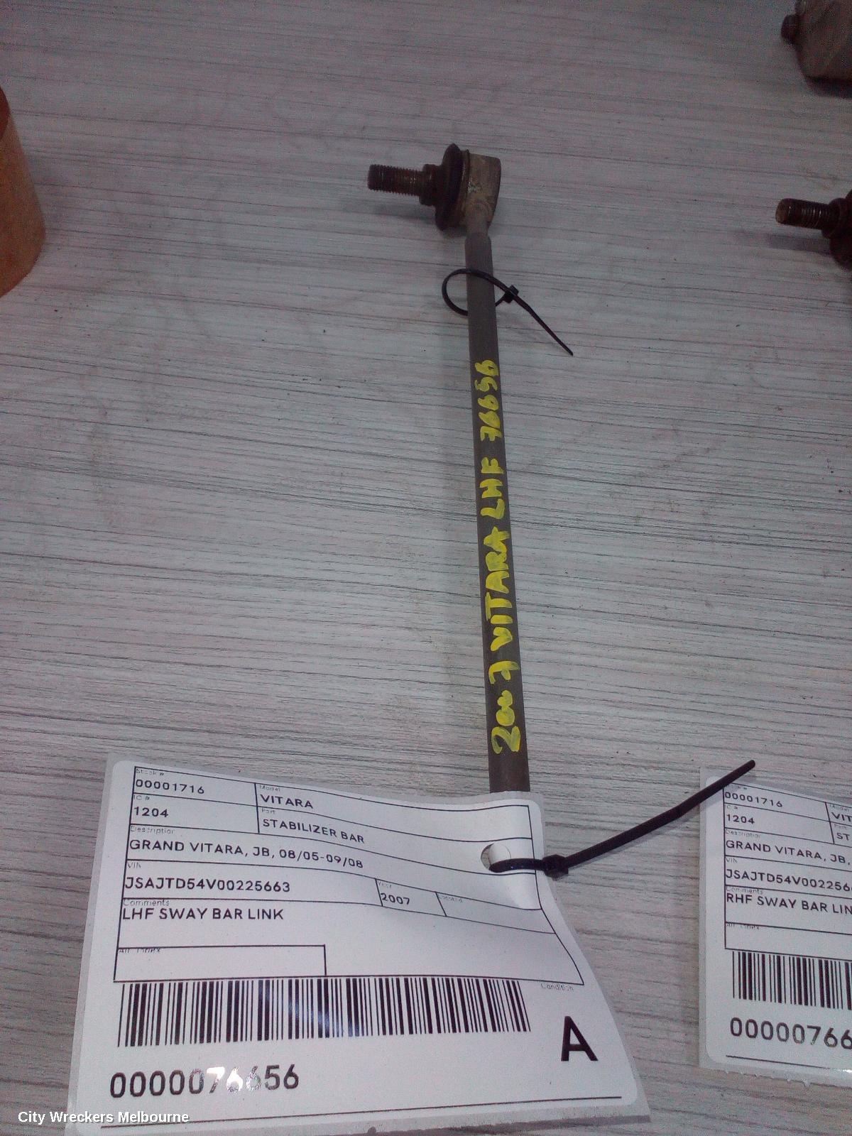 SUZUKI VITARA STABILISER BAR, GRAND VITARA, JB, 08/2005 - 09/2008 - Image 3