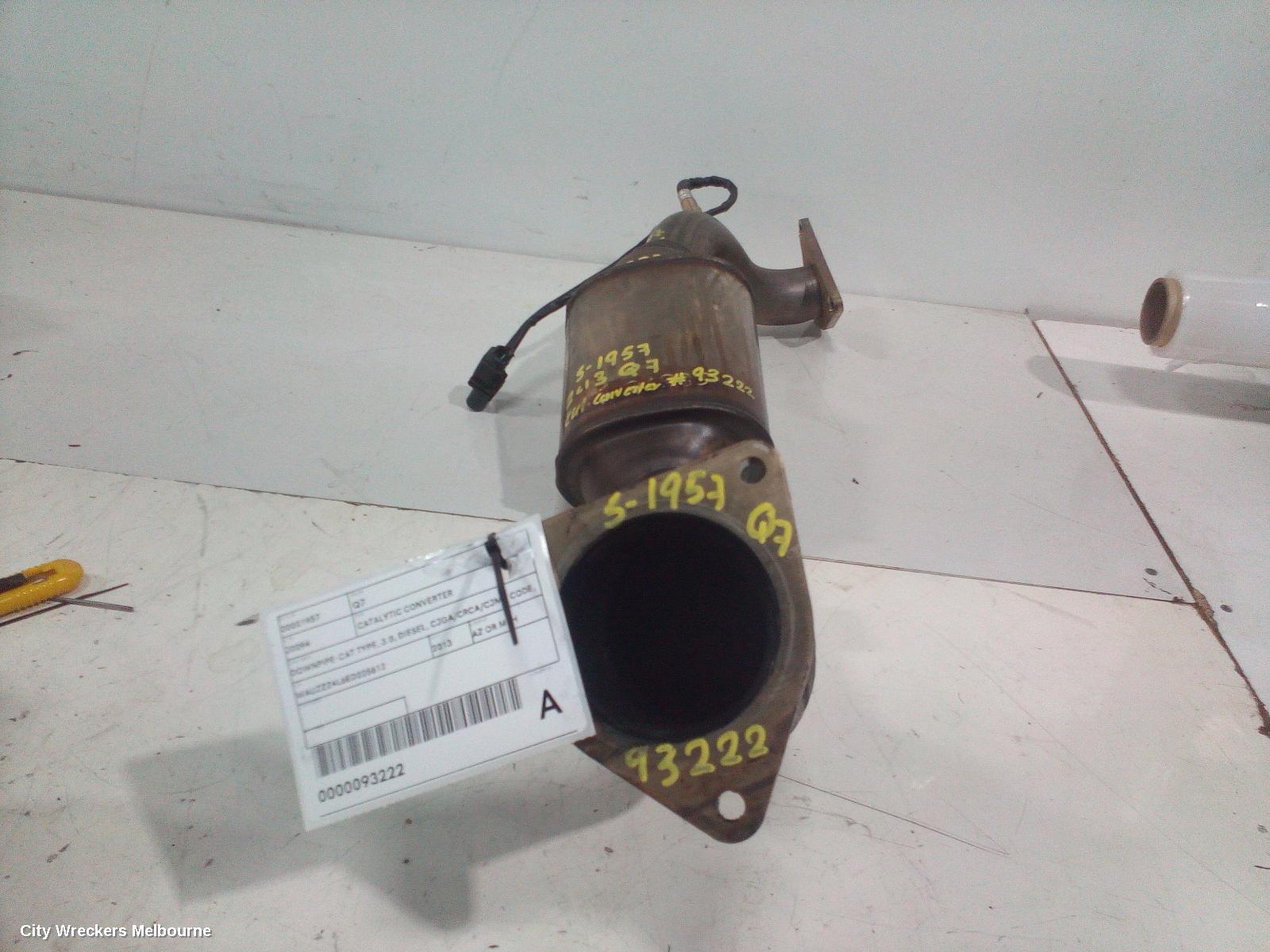 AUDI Q7 CATALYTIC CONVERTER, DOWNPIPE-CAT TYPE, 3.0, DIESEL, CJGA/CRCA/CJMA CODE, 4L, 09/2010 - 08/2015 - Image 3