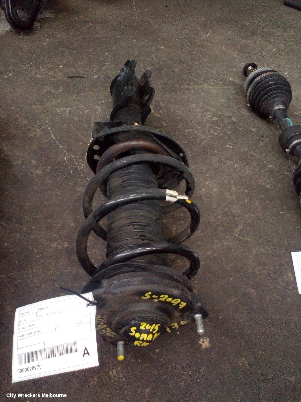 HYUNDAI SONATA RIGHT FRONT STRUT, PETROL, 2.0, TURBO, LF, 10/2014 - 07/2017 - Image 2