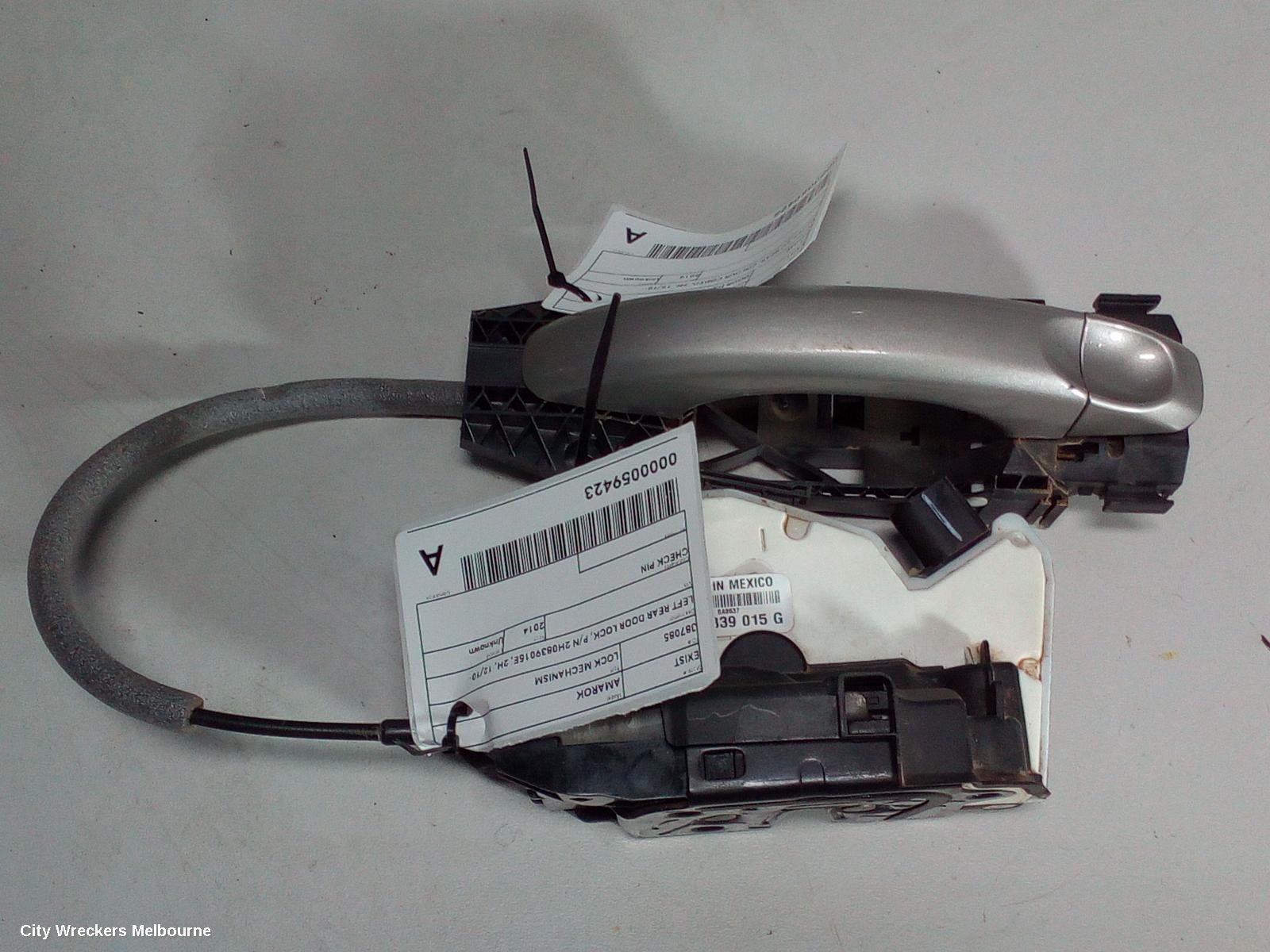 VOLKSWAGEN AMAROK DOOR/BOOT/GATE LOCK, LEFT REAR DOOR LOCK, P/N 2H0839015E, 2H, 12/2010 ONWARDS - Image 2
