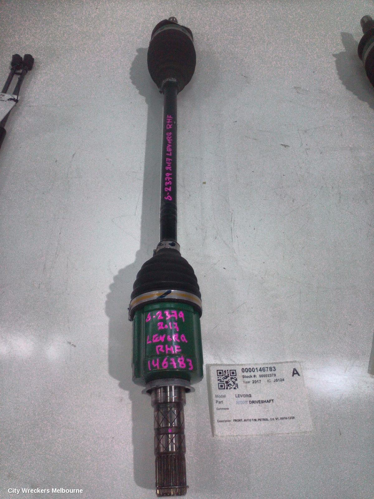 SUBARU LEVORG RIGHT DRIVESHAFT, FRONT, AUTO T/M, PETROL, 2.0, V1, 05/2016 - 12/2020 - Image 1