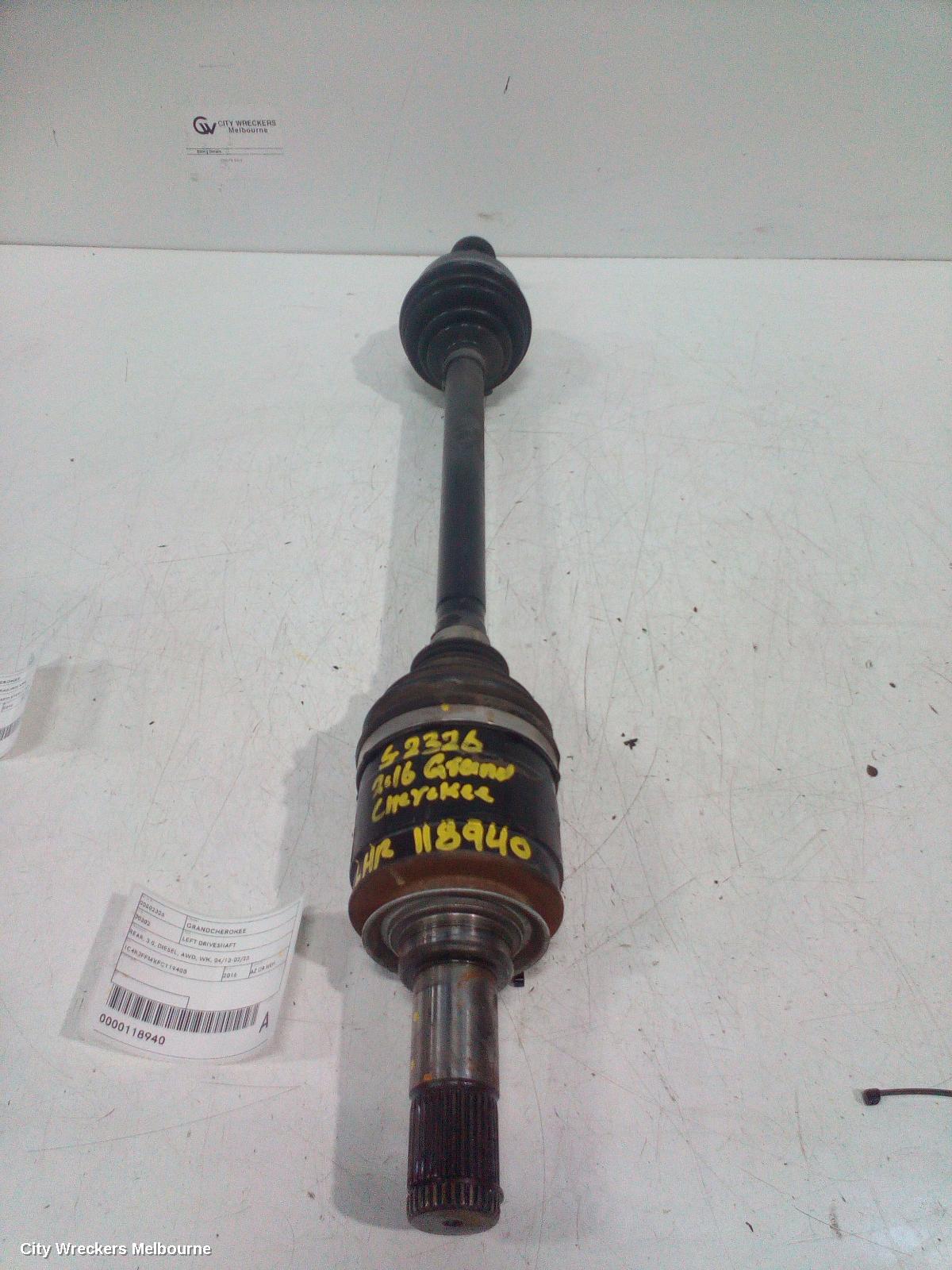 JEEP GRANDCHEROKEE LEFT DRIVESHAFT, REAR, 3.0, DIESEL, AWD, WK, 04/2013 - 02/2022 - Image 2