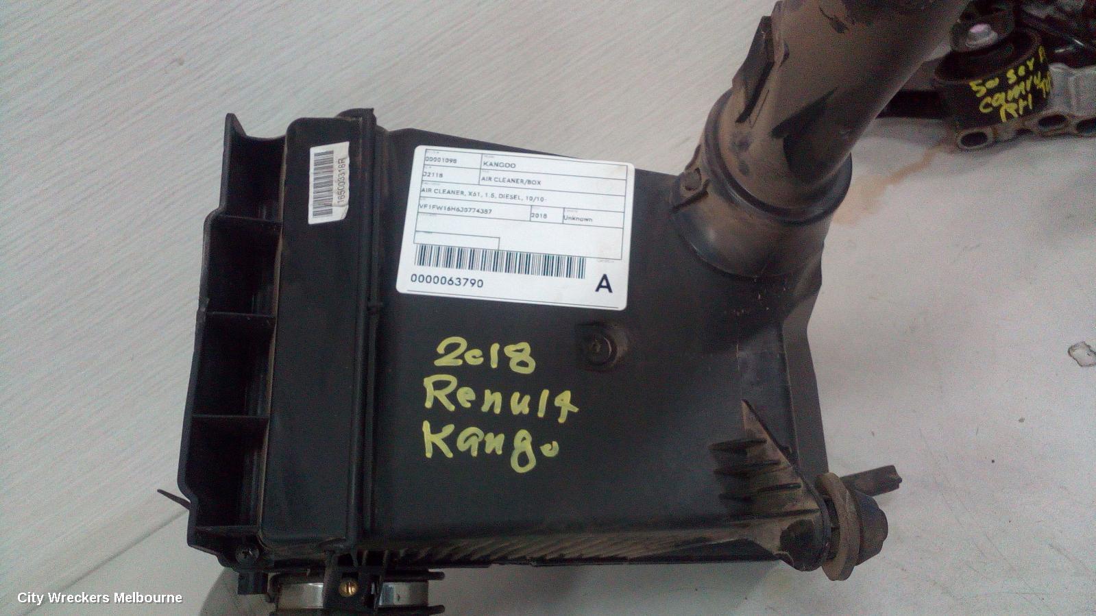 RENAULT KANGOO AIR CLEANER/BOX, AIR CLEANER, X61, 1.5, DIESEL, 10/2010 ONWARDS - Image 2