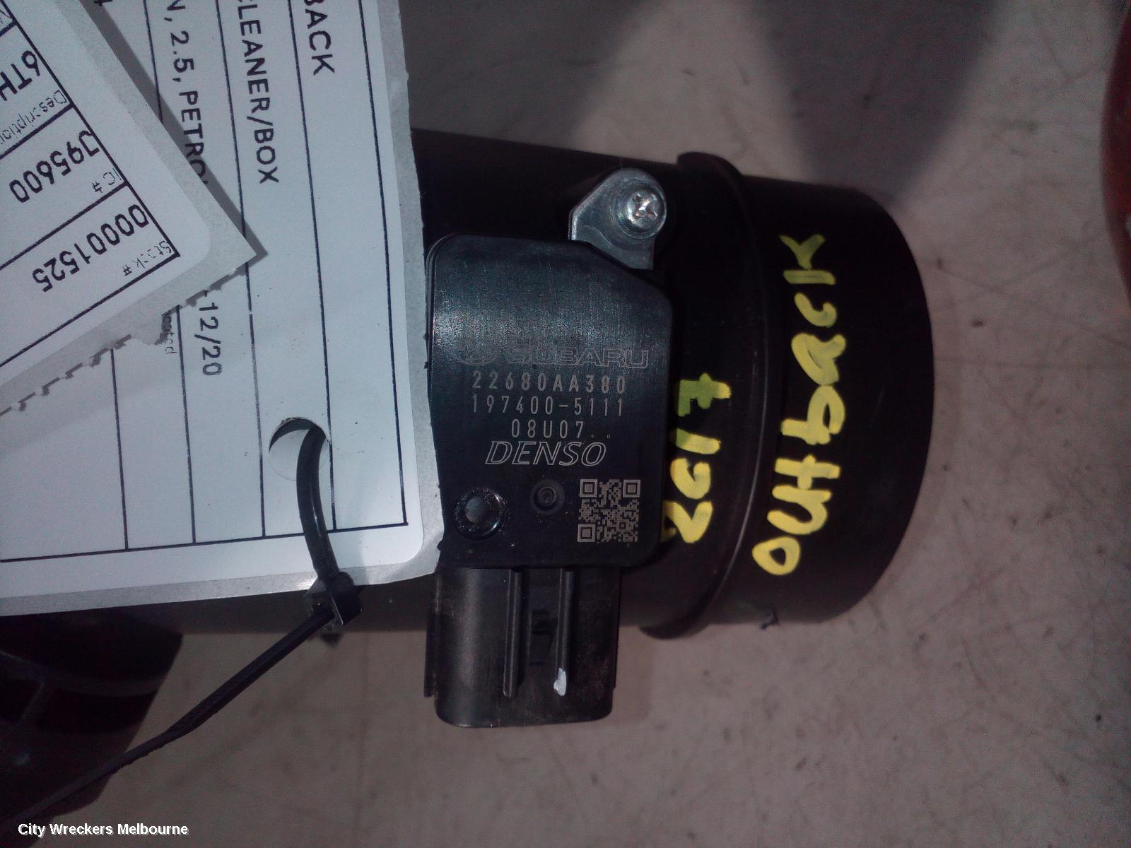 SUBARU OUTBACK AIR CLEANER/BOX, AIR CLEANER, 6TH GEN, 2.5, PETROL, 08/2014 - 12/2020 - Image 2