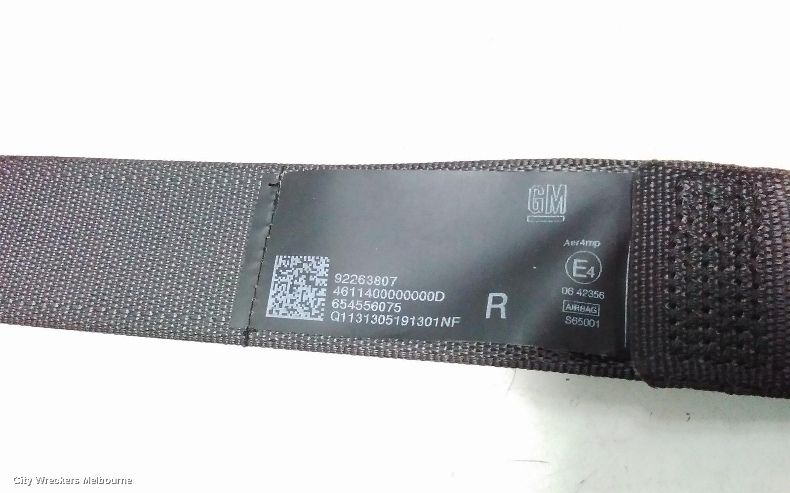 HOLDEN COMMODORE SEATBELT/STALK, RH FRONT, SEAT BELT ONLY, VF, 05/2013 - 12/2017 - Image 3
