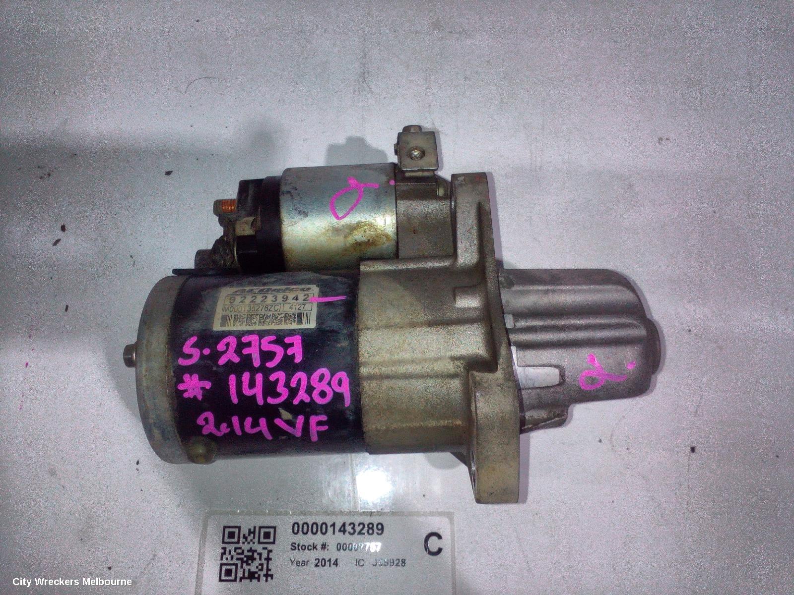 HOLDEN COMMODORE STARTER, 3.6, LFX/LWR, VF, 05/2013 - 12/2017 - Image 2