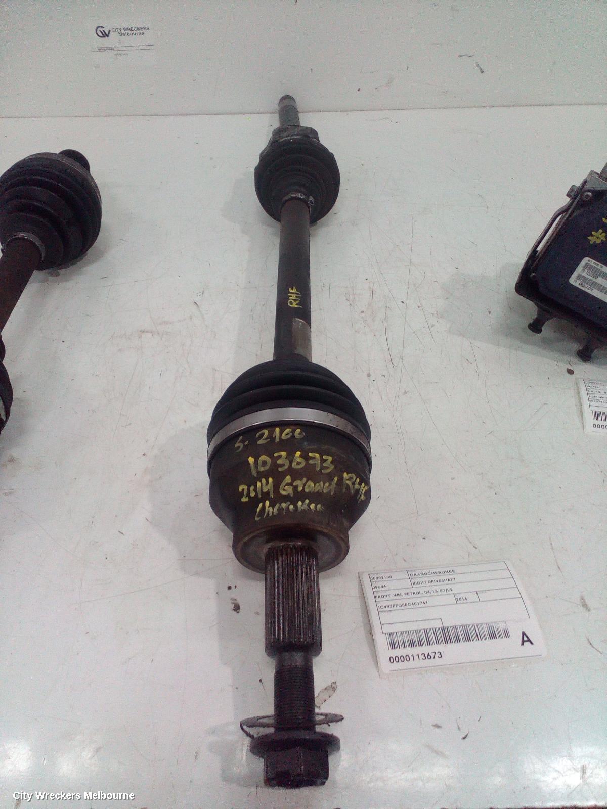 JEEP GRANDCHEROKEE RIGHT DRIVESHAFT, FRONT, WK, PETROL, 04/2013 - 02/2022 - Image 1