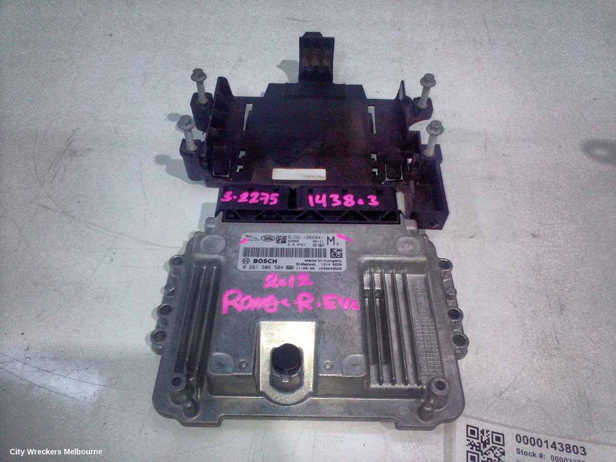 LAND ROVER RANGEROVER EVOQUE ECU, ENGINE ECU, 2.0, PETROL, ECU ONLY, L538, 11/2011 - 01/2019 - Image 1