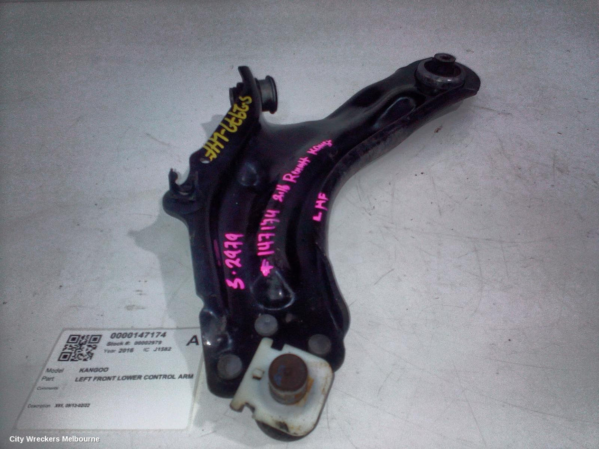 RENAULT KANGOO LEFT FRONT LOWER CONTROL ARM, X61, 09/2013 - 02/2022 - Image 1
