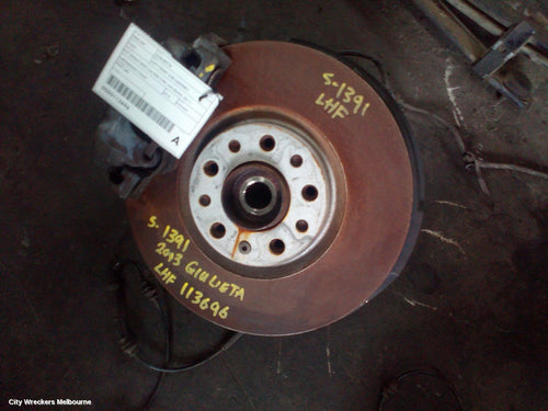 ALFA ROMEO GIULIETTA LEFT FRONT HUB ASSEMBLY, SUIT SINGLE SPOT CALIPER TYPE, 940 SERIES, 06/2011 ONWARDS - Image 2