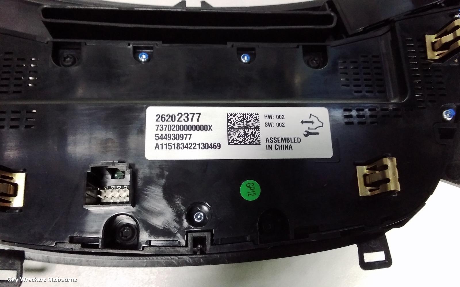 HOLDEN INSIGNIA HEATER/AC CONTROLS, GA, 02/2015 - 01/2017 - Image 3