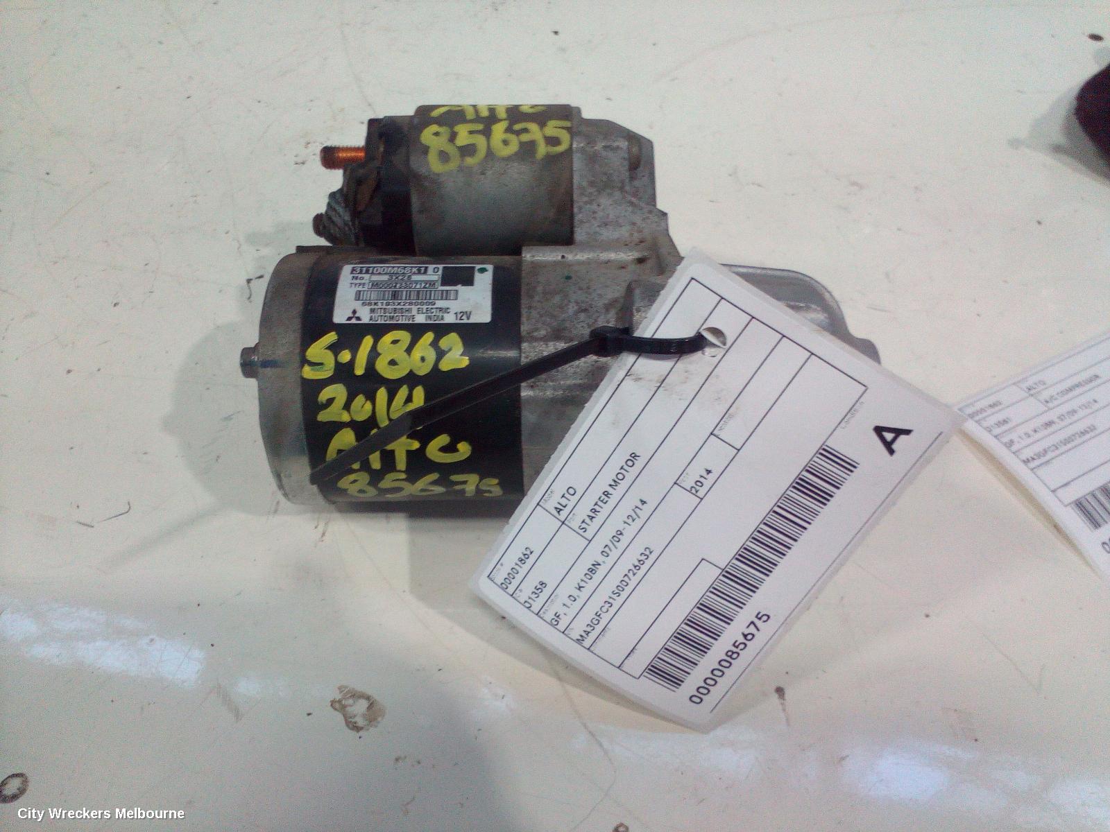 SUZUKI ALTO STARTER, GF, 1.0, K10BN, 07/2009 - 12/2014 - Image 3