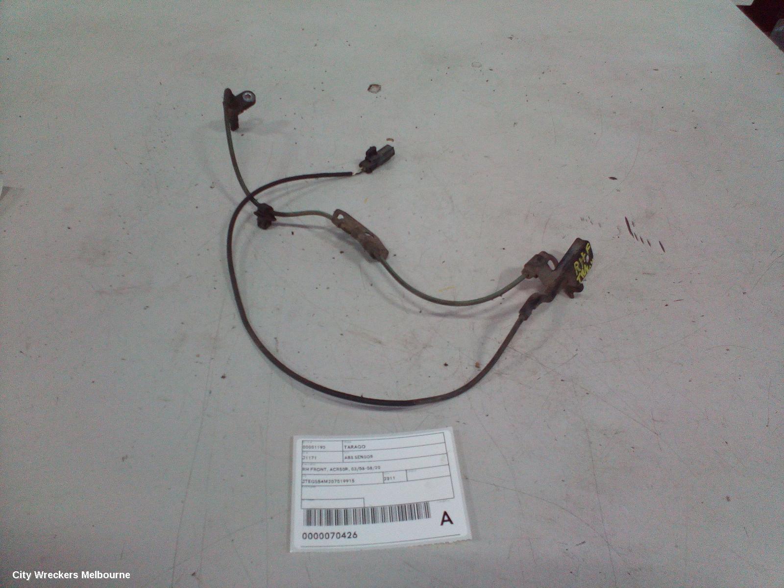TOYOTA TARAGO ABS SENSOR, RH FRONT, ACR50R, 03/2006 - 06/2020 - Image 1