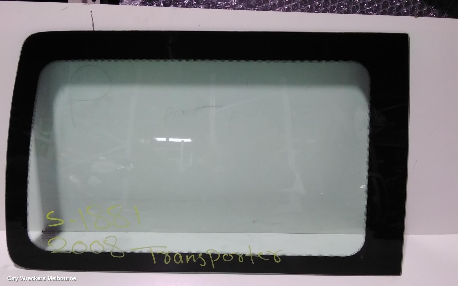 VOLKSWAGEN TRANSPORTER RIGHT REAR DOOR WINDOW, T5, FIXED GLASS TYPE, 08/2004 - 06/2015 - Image 1