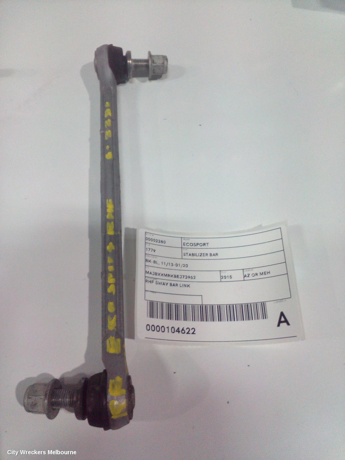 FORD ECOSPORT STABILISER BAR, BK-BL, 11/2013 - 01/2020 - Image 1