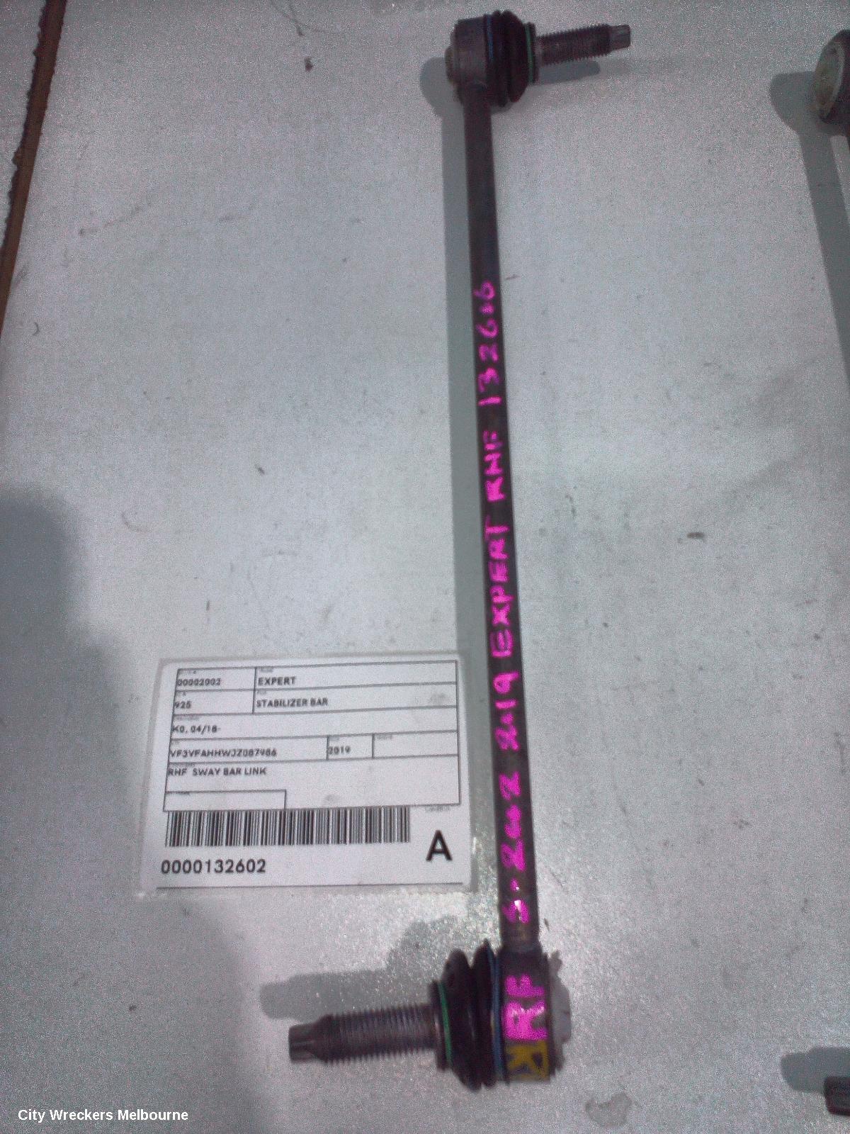 PEUGEOT EXPERT STABILISER BAR, K0, 04/2018 ONWARDS - Image 1