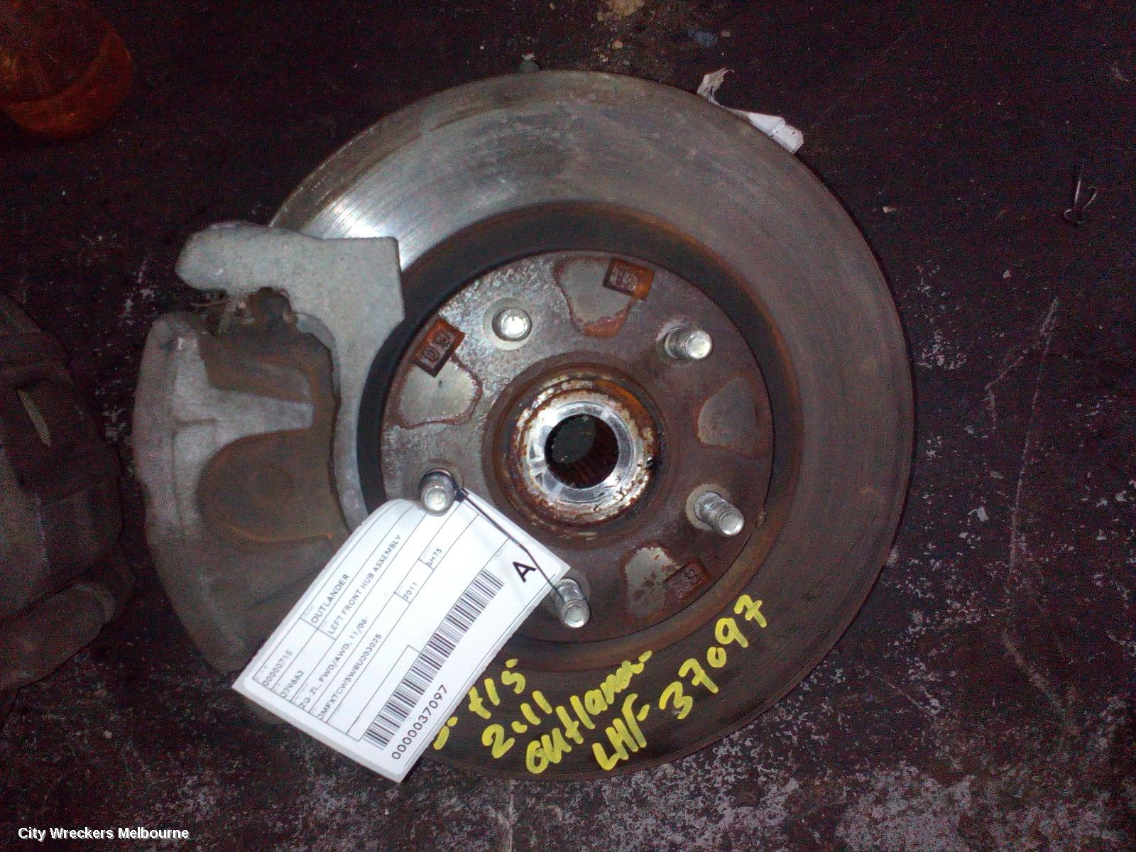 MITSUBISHI OUTLANDER LEFT FRONT HUB ASSEMBLY, ZG-ZL, FWD/AWD, 11/2006 ONWARDS - Image 1