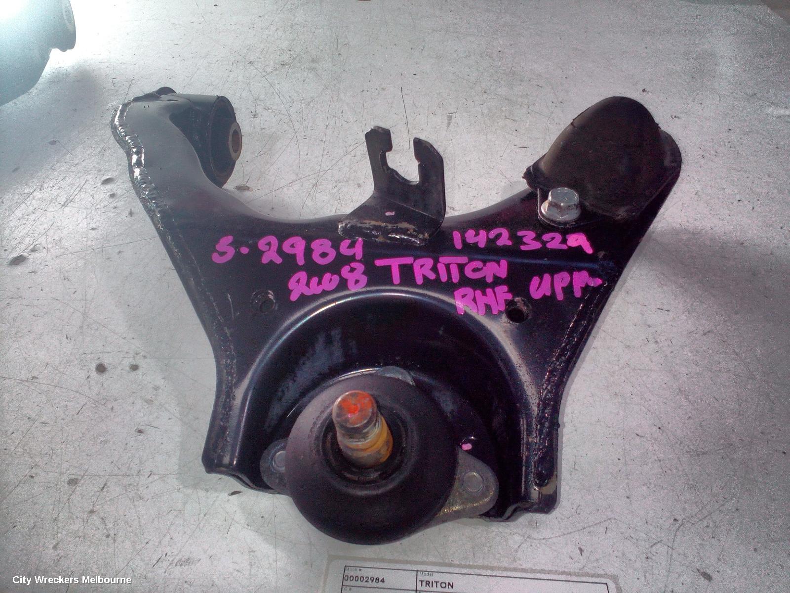 MITSUBISHI TRITON RIGHT FRONT UPPER CONTROL ARM, 2WD, ML-MN, 07/2006 - 04/2015 - Image 1