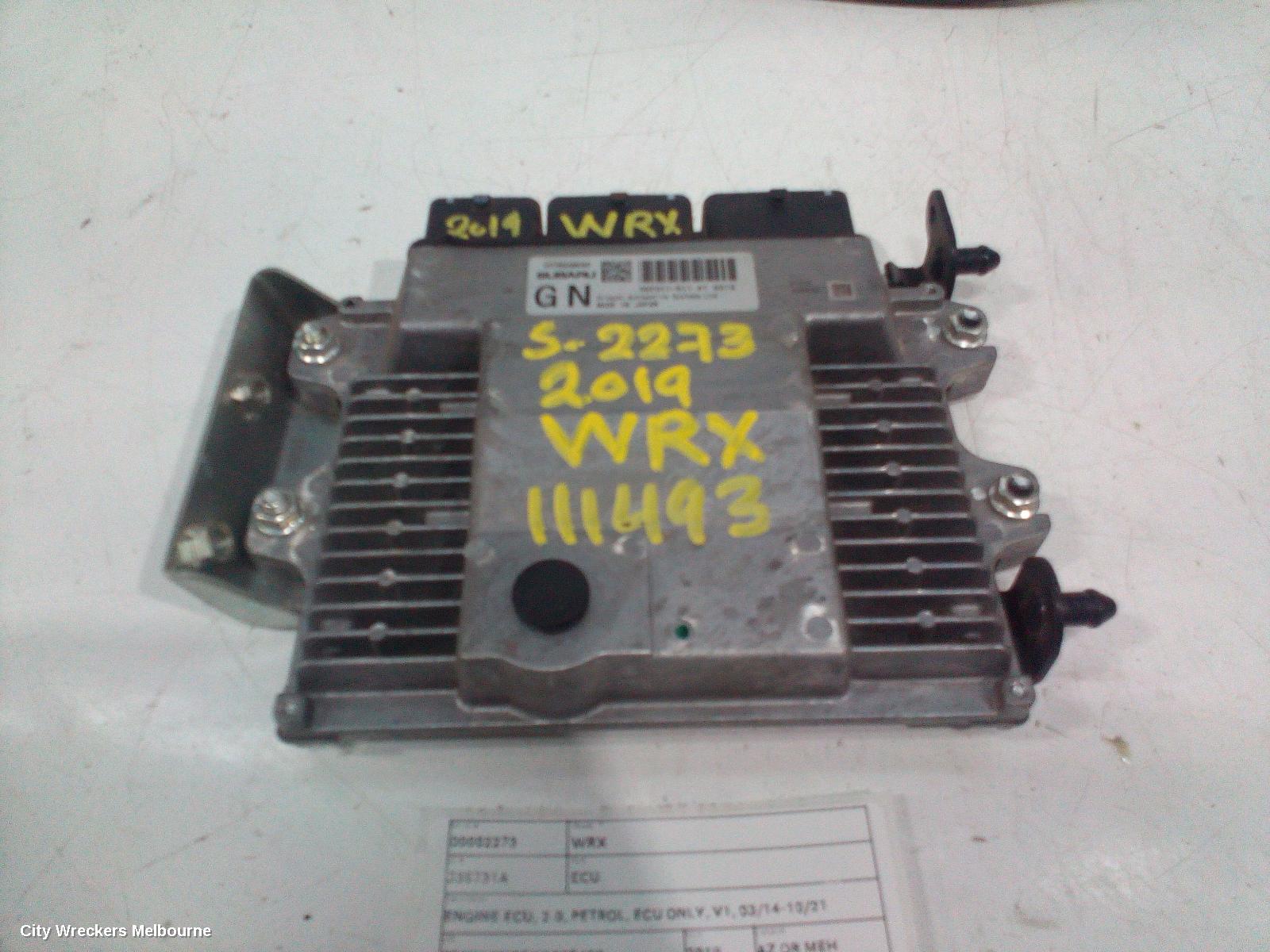 SUBARU WRX ECU, ENGINE ECU, 2.0, PETROL, ECU ONLY, V1, 03/2014 - 10/2021 - Image 1