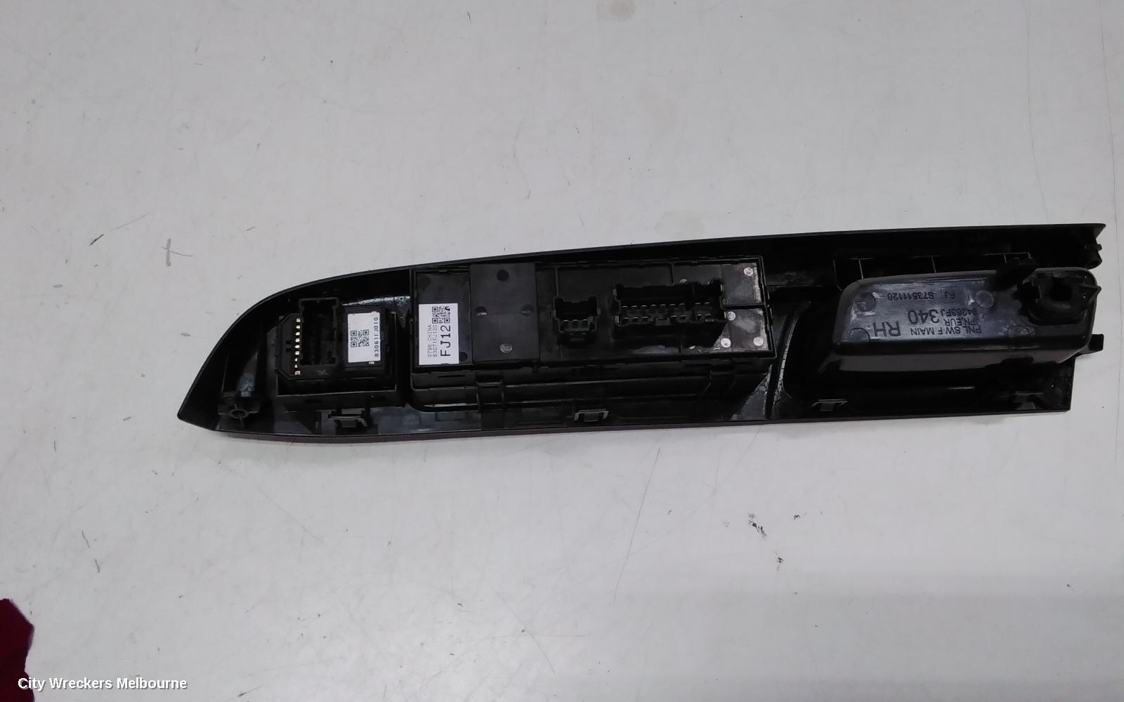 SUBARU IMPREZA PWR DR WIND SWITCH, RH FRONT (MASTER SWITCH), MARKED FJ12 ON BACK, G4, 03/2015 - 10/2016 - Image 3