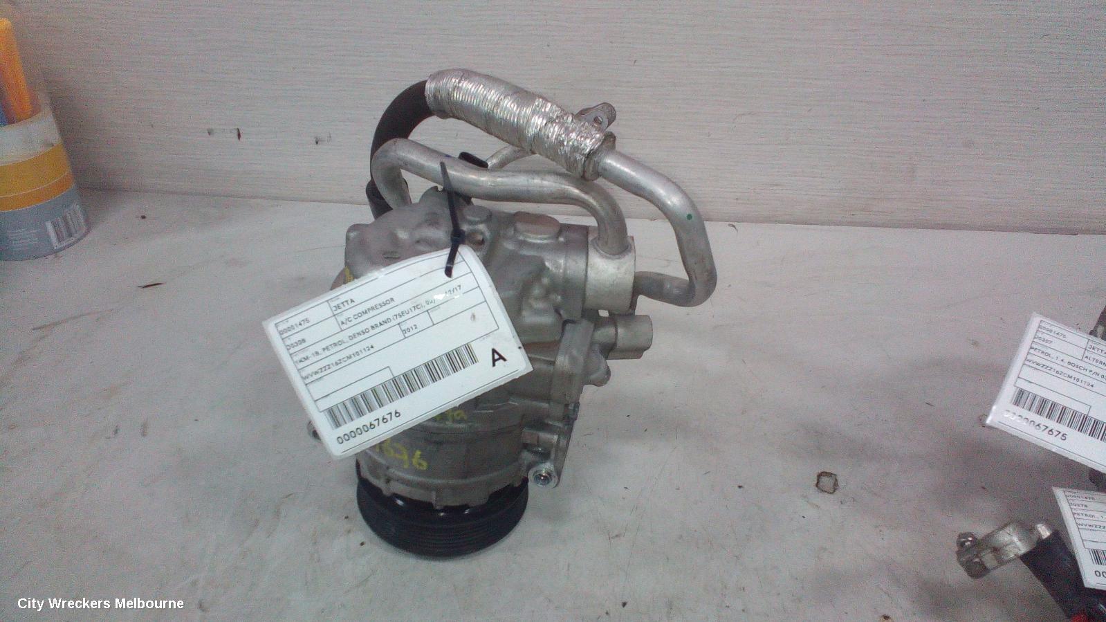 VOLKSWAGEN JETTA A/C COMPRESSOR, 1KM-1B, PETROL, DENSO BRAND (7SEU17C), 02/2006 - 12/2017 - Image 3