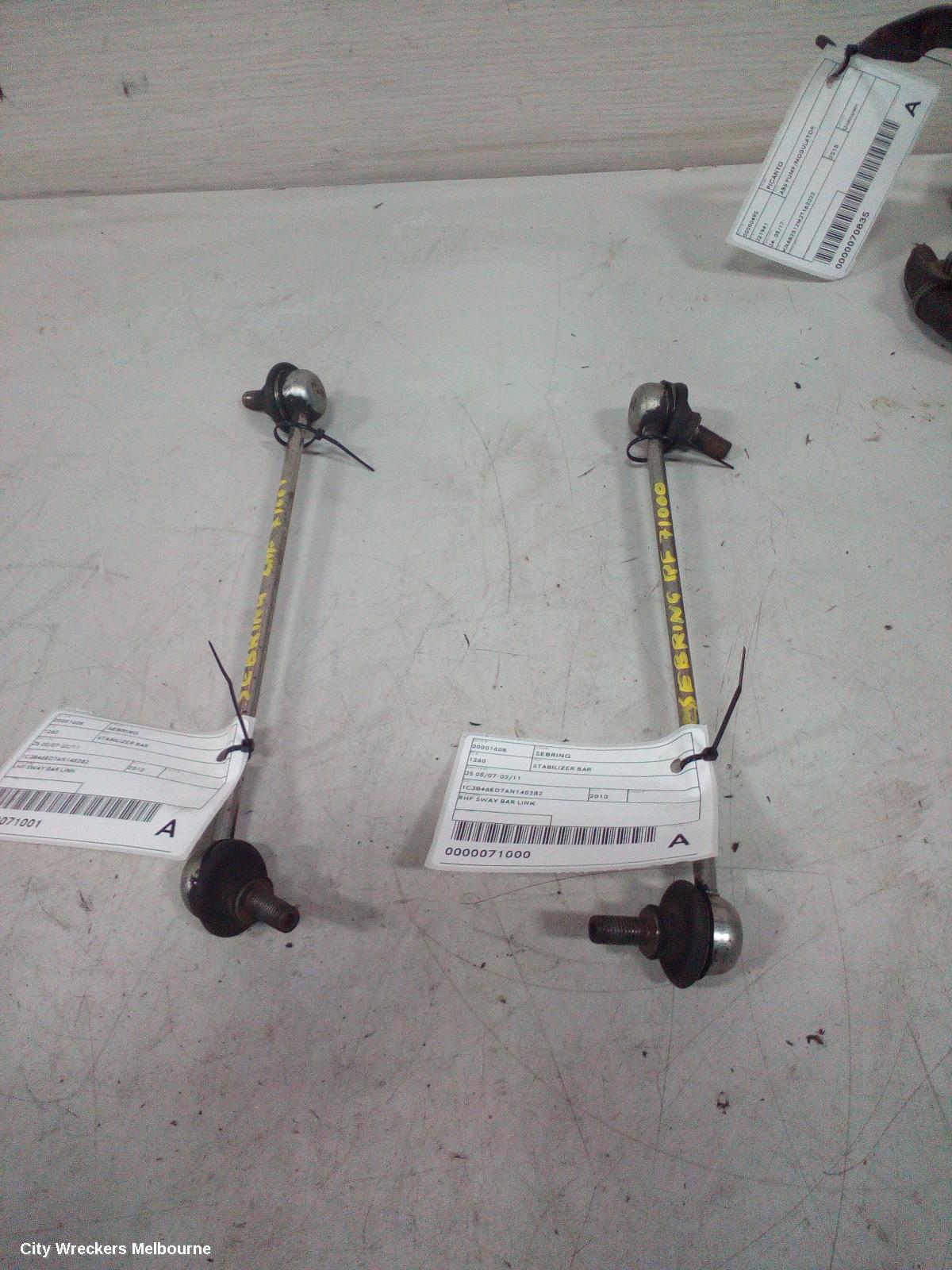CHRYSLER SEBRING STABILISER BAR, JS, 05/2007 - 02/2011 - Image 2