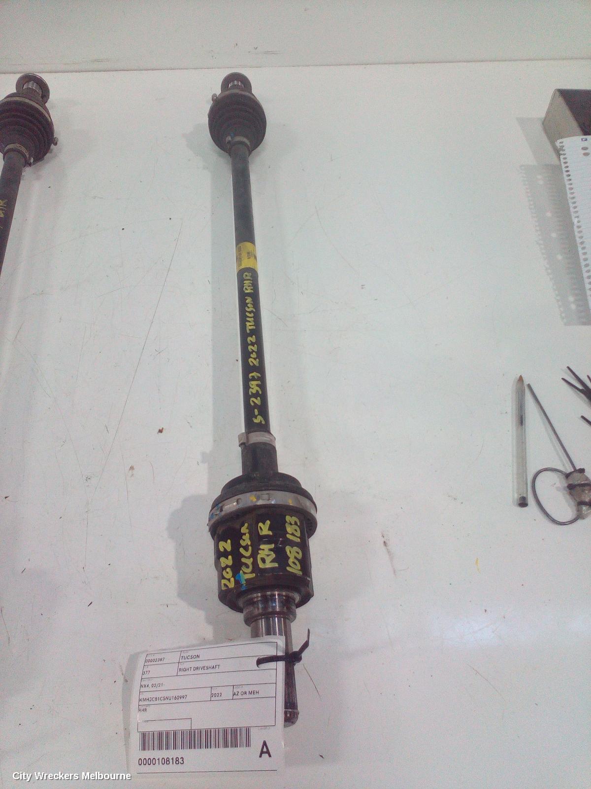 HYUNDAI TUCSON RIGHT DRIVESHAFT, NX4, REAR, 02/2021 ONWARDS - Image 1