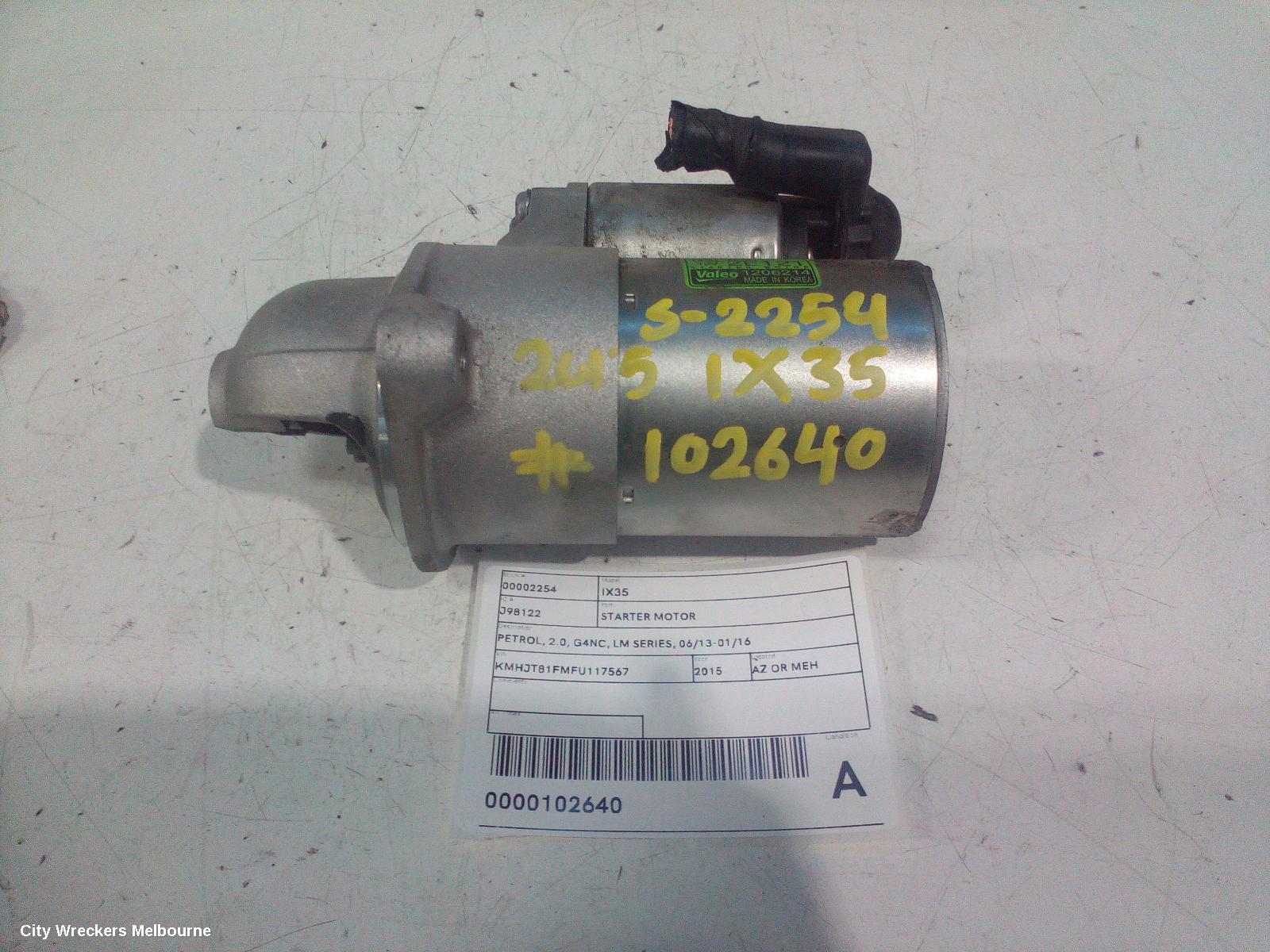 HYUNDAI IX35 STARTER, PETROL, 2.0, G4NC, LM SERIES, 06/2013 - 01/2016 - Image 1