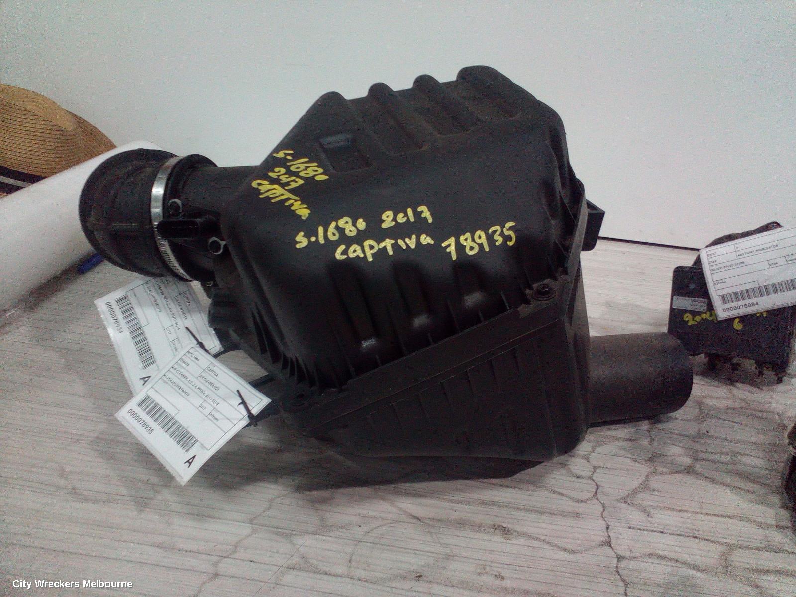 HOLDEN CAPTIVA AIR CLEANER/BOX, AIR CLEANER, CG, 2.4, PETROL, 01/2011 - 06/2018 - Image 1