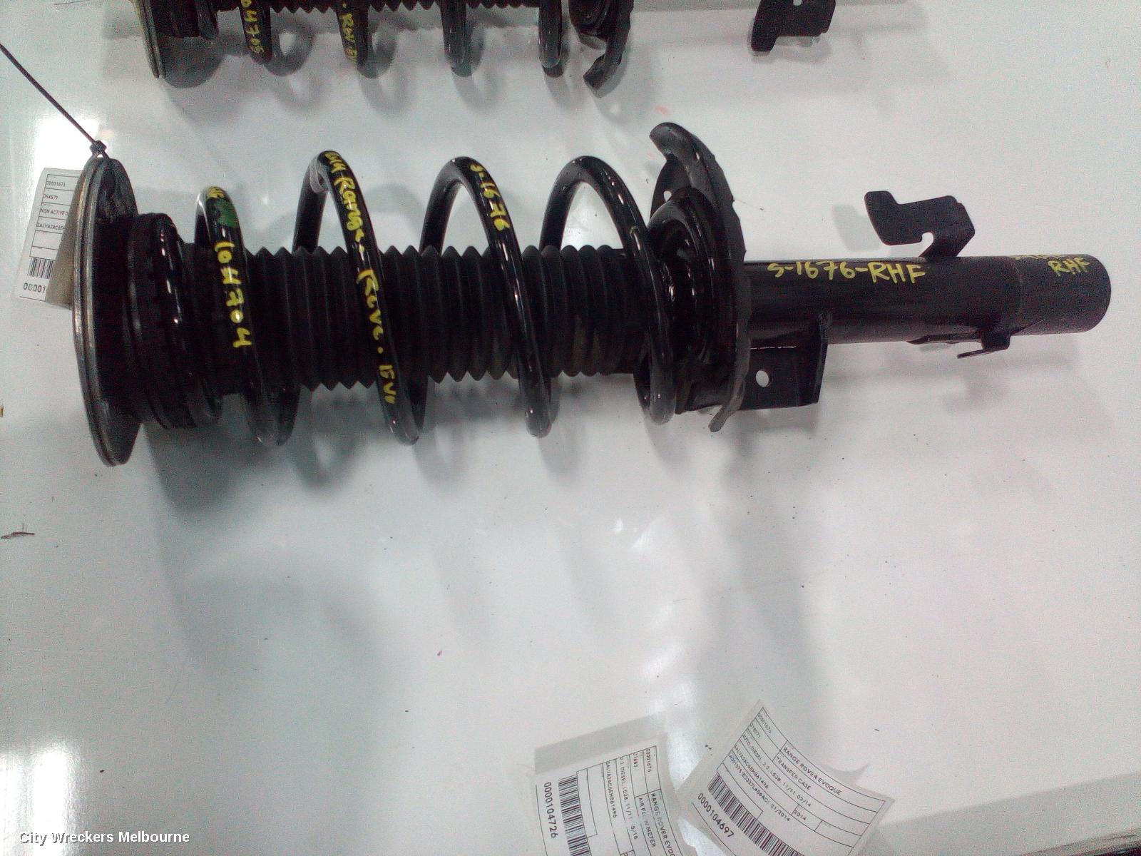 LAND ROVER RANGEROVER EVOQUE RIGHT FRONT STRUT, NON ACTIVE DAMPER TYPE, L538, 11/2011 - 01/2019 - Image 2