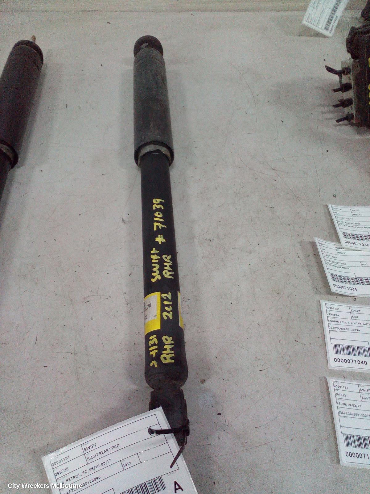 SUZUKI SWIFT RIGHT REAR STRUT, 1.4, PETROL, FZ, 08/2010 - 03/2017 - Image 2