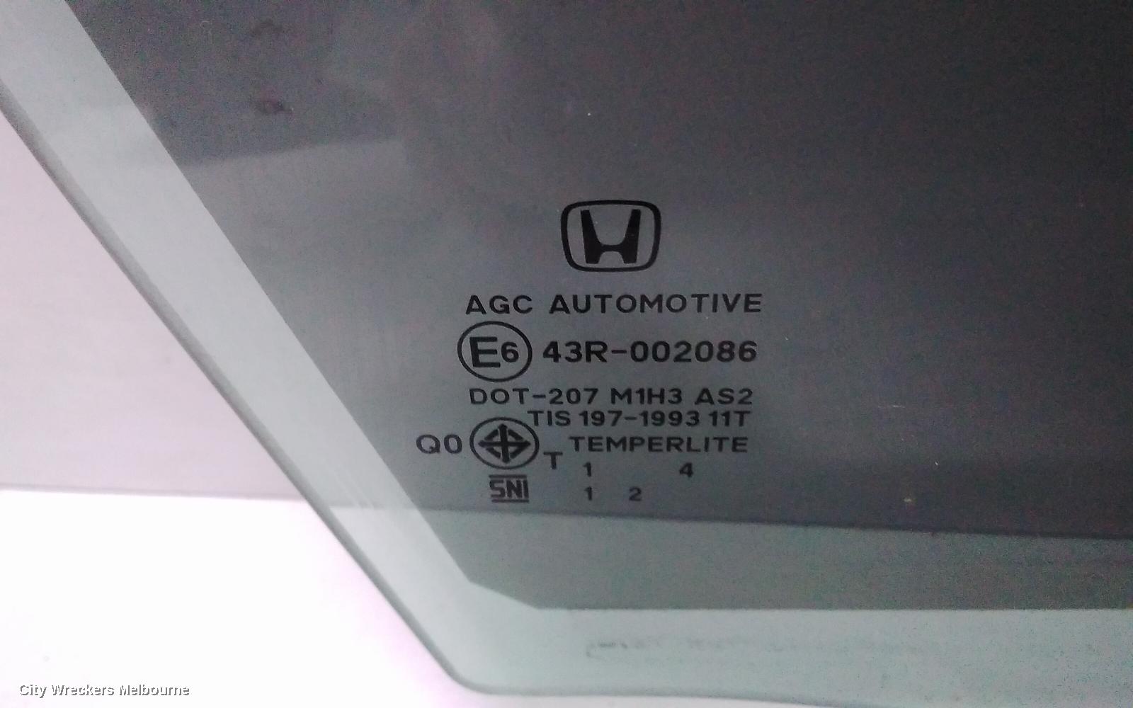 HONDA CIVIC RIGHT FRONT DOOR WINDOW, 9TH GEN, SEDAN (VIN MRHFB), 02/2012 - 04/2016 - Image 2