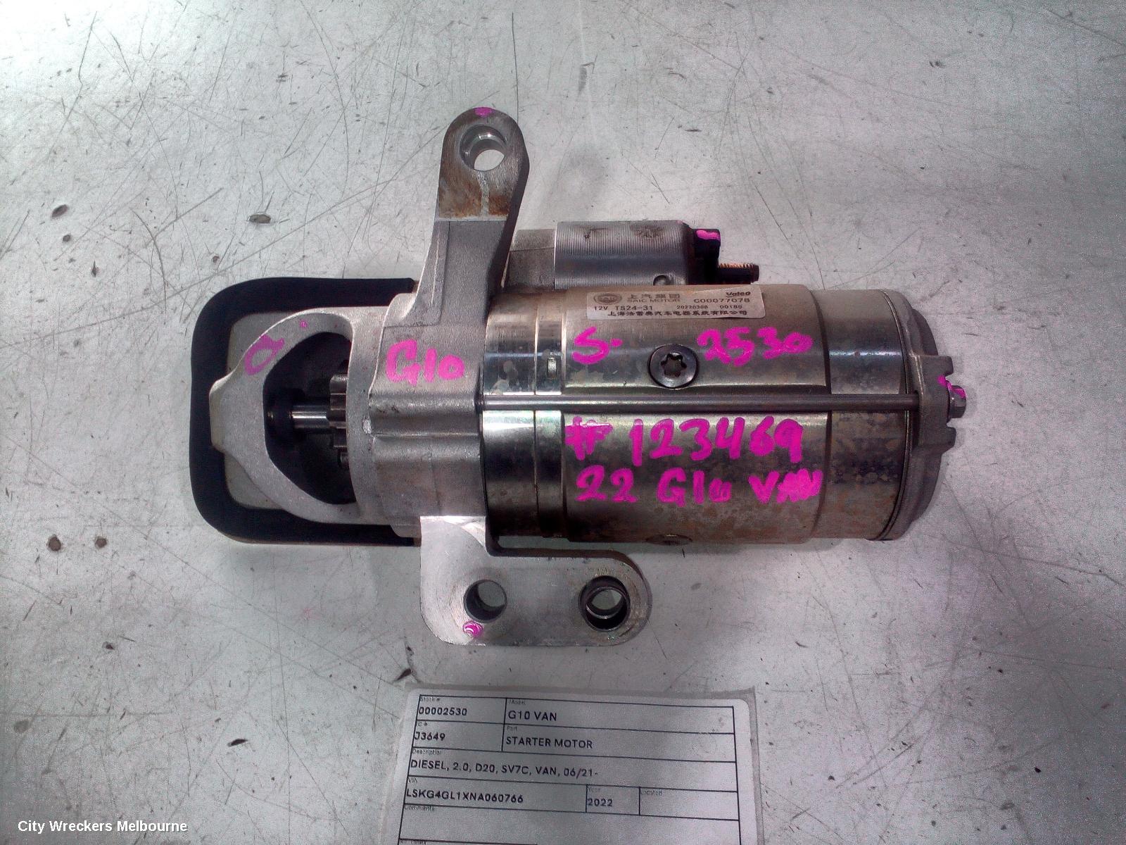 LDV G10 STARTER, DIESEL, 2.0, D20, SV7C, VAN, 06/2021 ONWARDS - Image 2