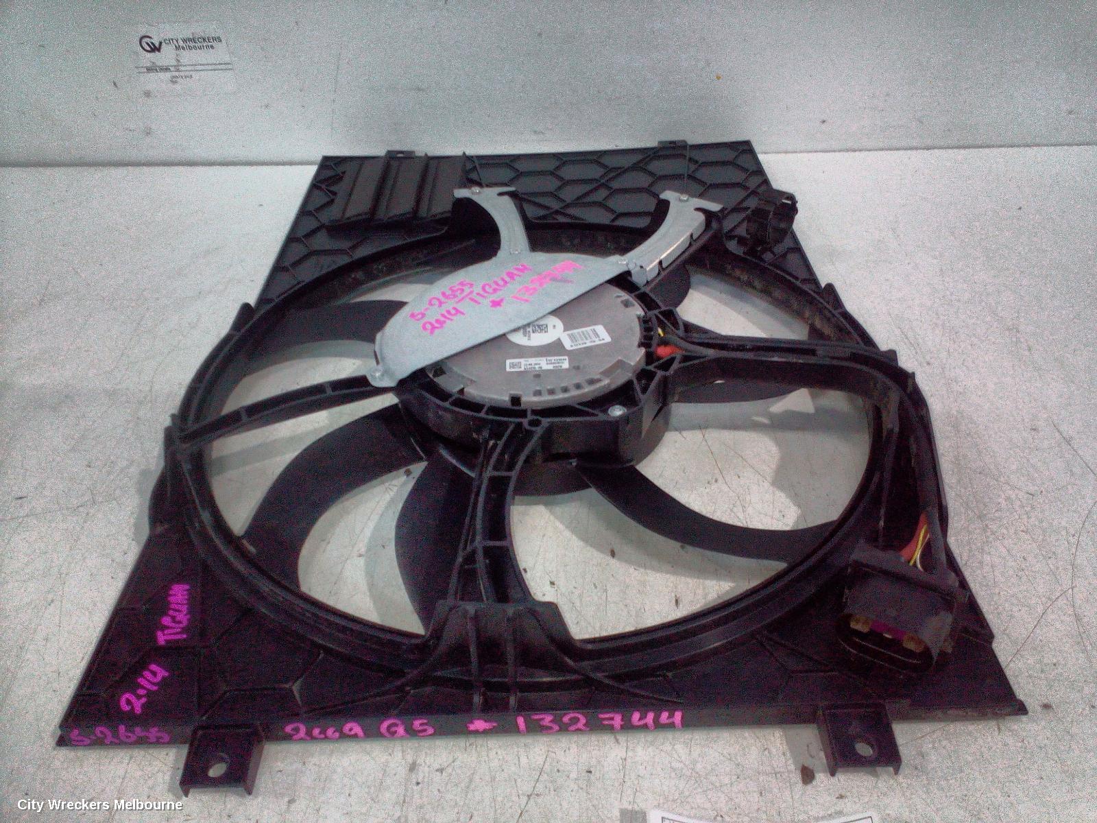 VOLKSWAGEN TIGUAN FAN, SINGLE FAN ASSY, 1.4, PETROL, 5N, 09/2009 - 08/2016 - Image 1