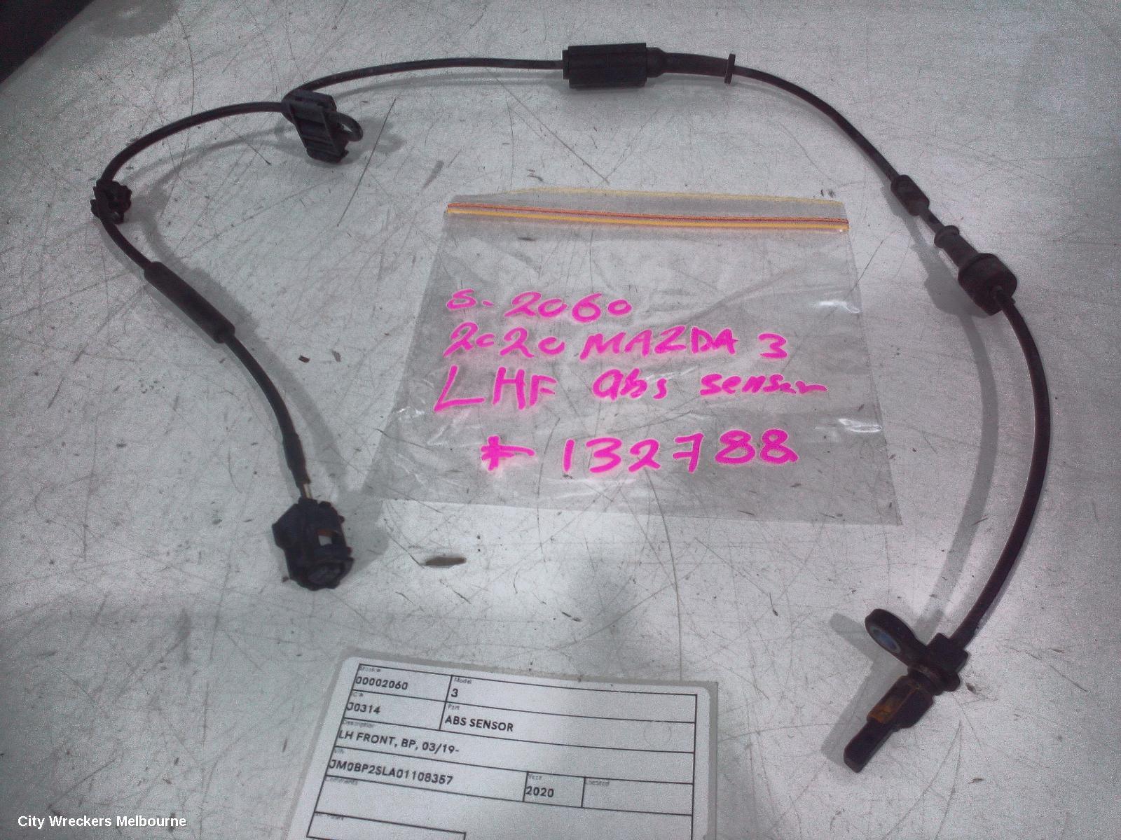 MAZDA 3 ABS SENSOR, LH FRONT, BP, 03/2019 ONWARDS - Image 1