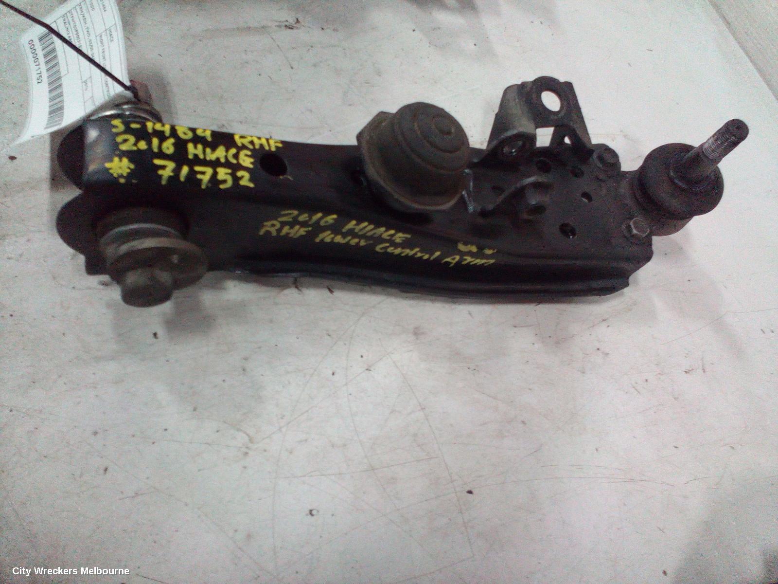 TOYOTA HIACE RIGHT FRONT LOWER CONTROL ARM, TRH/KDH, 2WD, 03/2005 - 04/2019 - Image 2