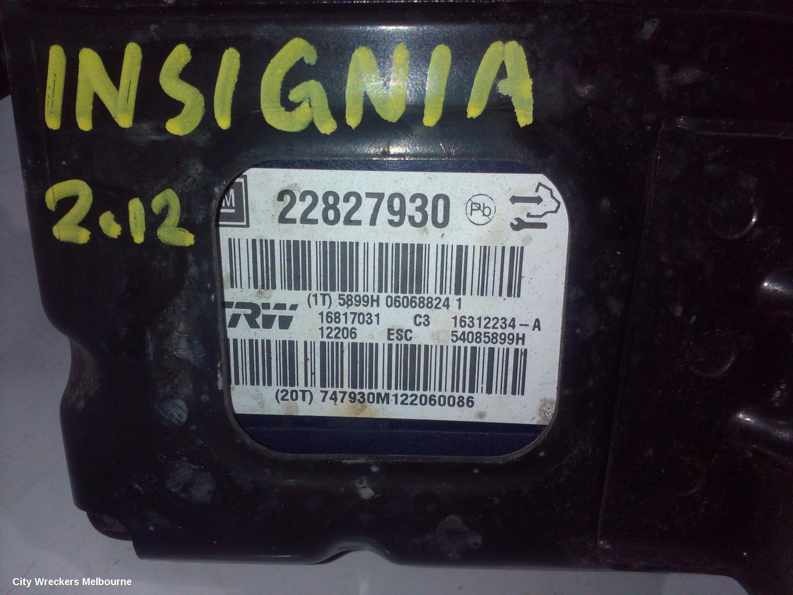OPEL INSIGNIA ABS PUMP/MODULATOR, 09/2012 - 12/2013 - Image 3