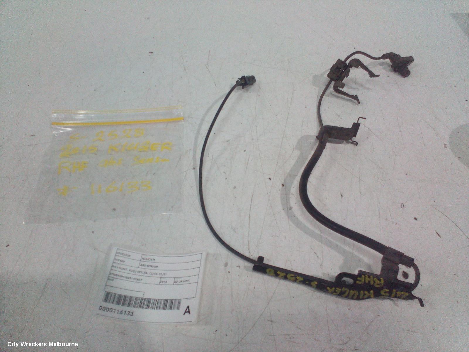 TOYOTA KLUGER ABS SENSOR, RH FRONT, XU50 SERIES, 12/2013 - 02/2021 - Image 2