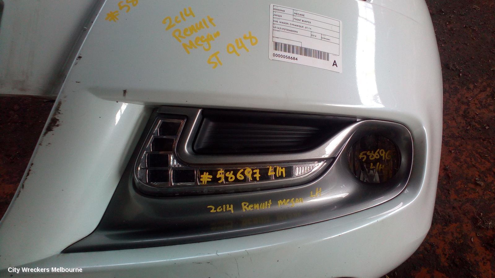 RENAULT MEGANE LEFT INDICATOR/FOG/SIDE, BUMPER FOGLAMP, X32/X95/K95, HATCH/WAGON, 07/2013 - 06/2014 - Image 1