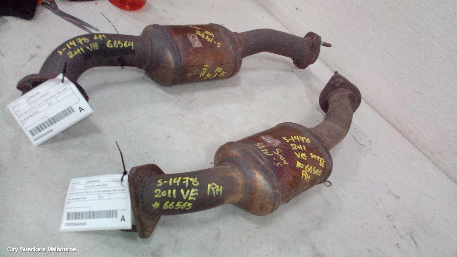 HOLDEN COMMODORE CATALYTIC CONVERTER, UNDER CAR-CAT TYPE, 3.6, LLT, NON SENSOR TYPE, RH SIDE, VE, 08/2009 - 04/2013 - Image 2