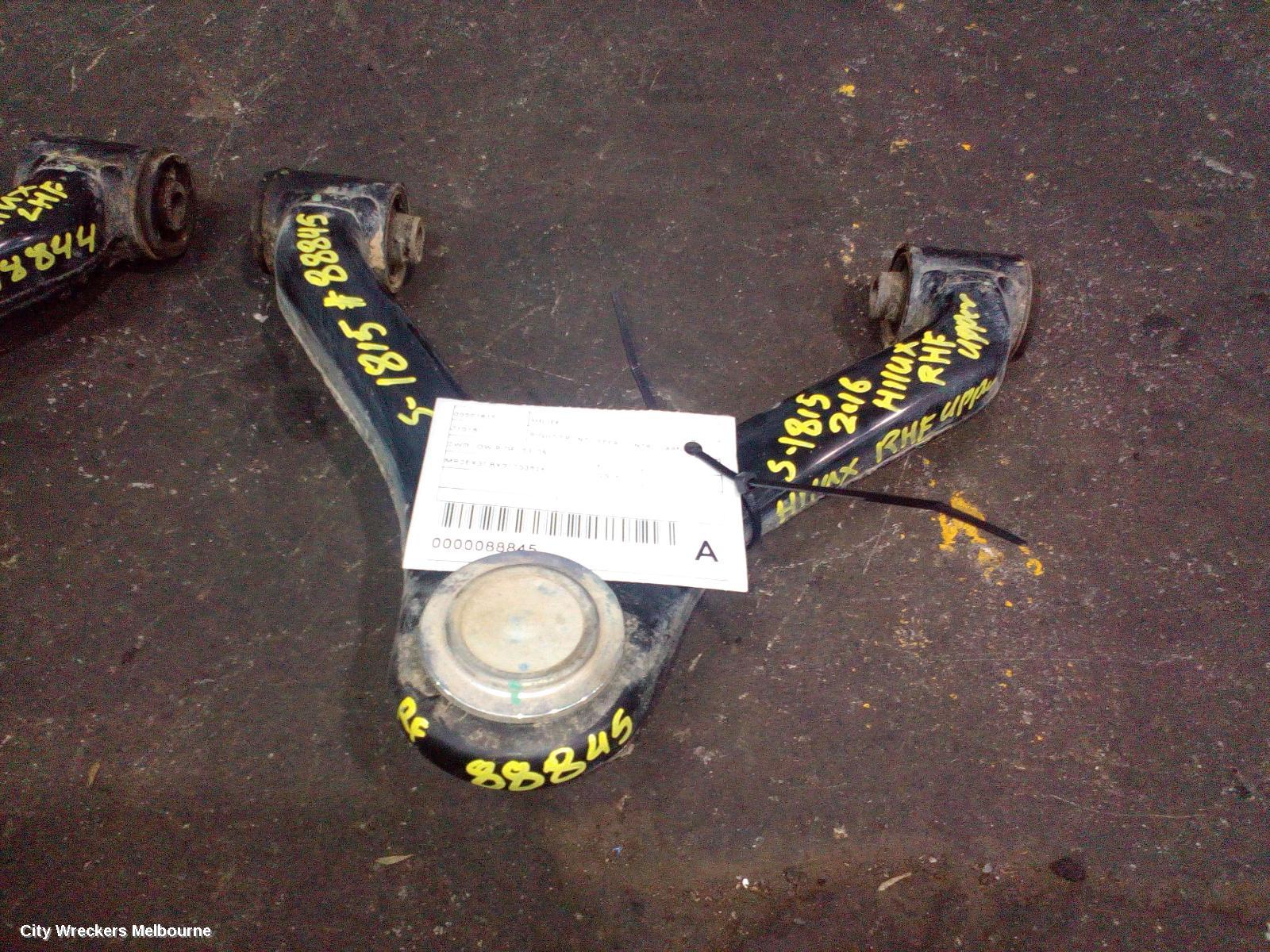 TOYOTA HILUX RIGHT FRONT UPPER CONTROL ARM, 2WD LOW RIDE, 03/2005 ONWARDS - Image 1