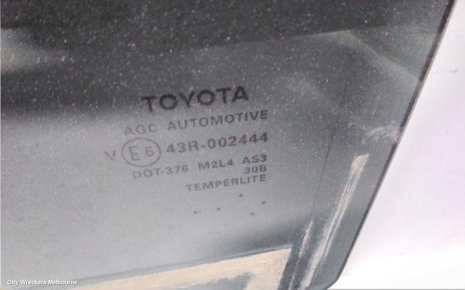 TOYOTA KLUGER LEFT REAR DOOR WINDOW, GSU50/GSU55, 03/2014 - 02/2021 - Image 2