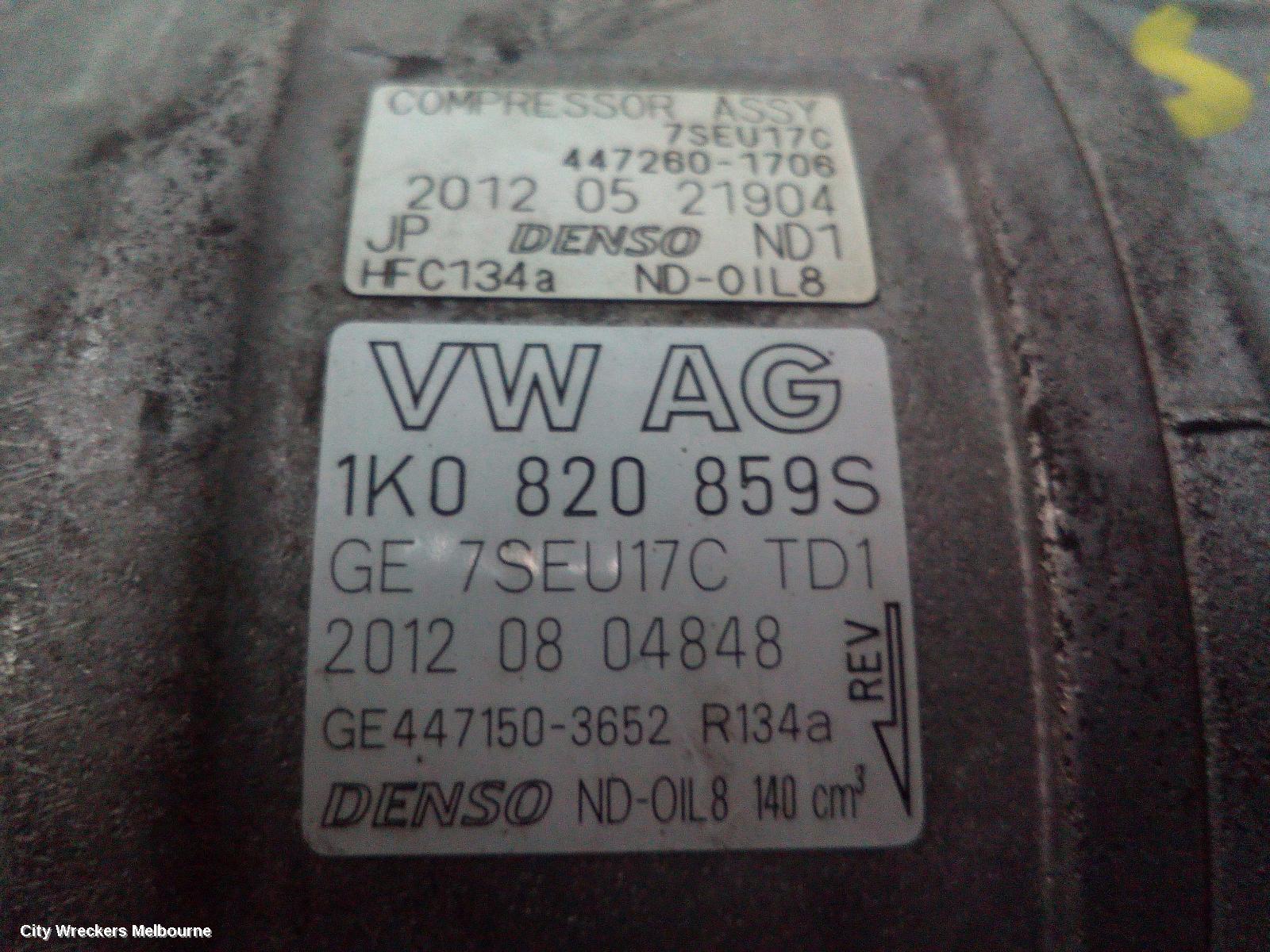SKODA OCTAVIA A/C COMPRESSOR, 1Z, PETROL, DENSO BRAND (7SEU17C), 01/2004 - 10/2013 - Image 3
