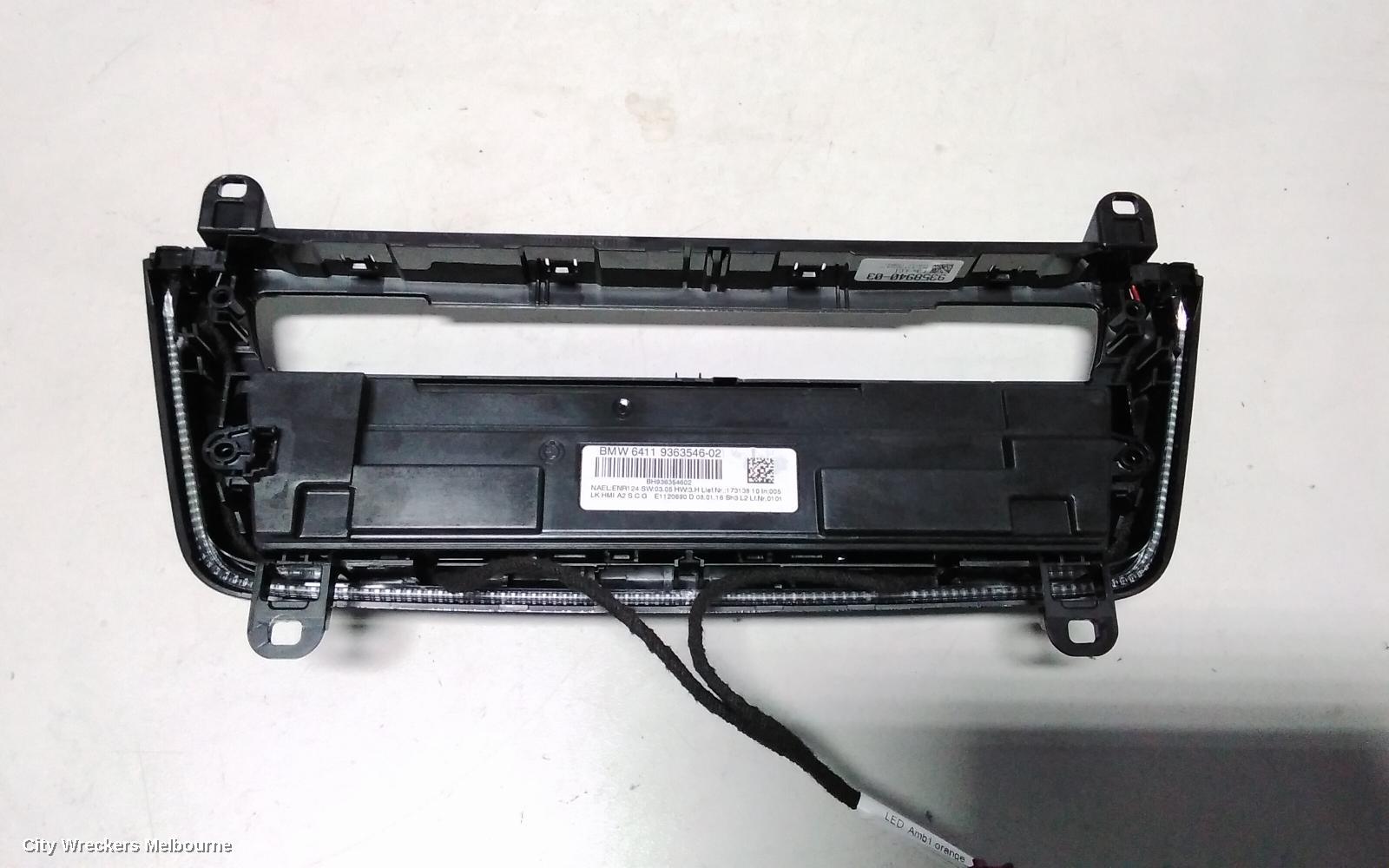 BMW 3 SERIES HEATER/AC CONTROLS, F30/F31/F34, BLACK TRIM, W/ HEATED SEATS TYPE, 07/2015 - 12/2019 - Image 3