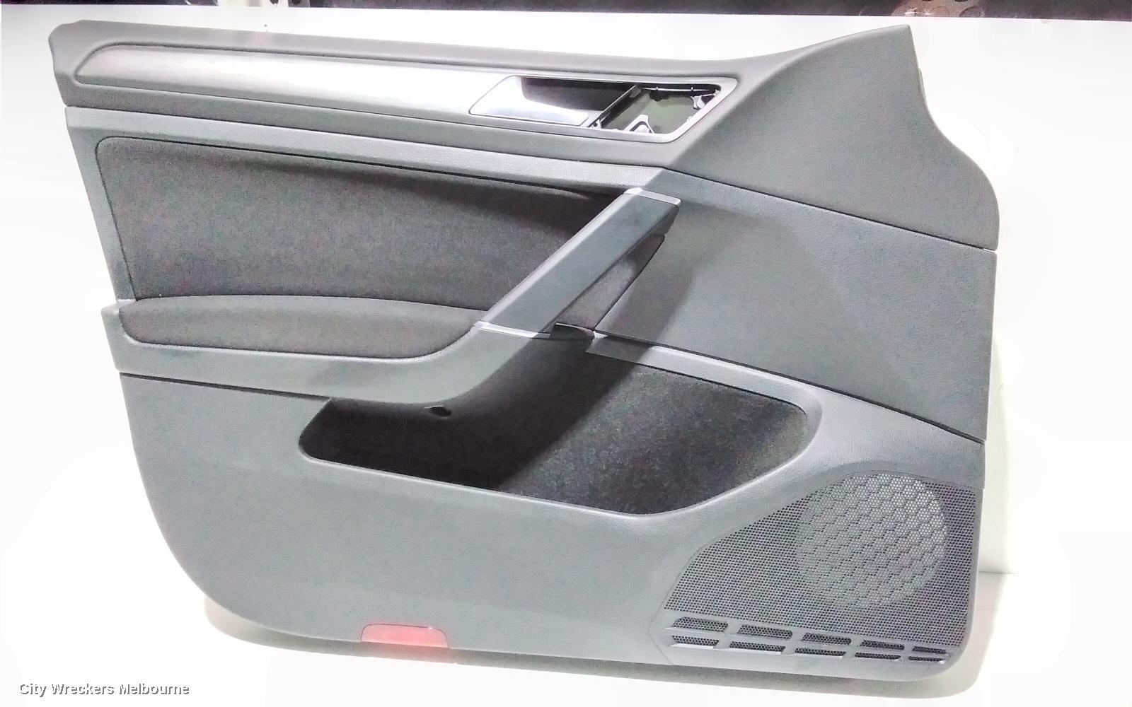 VOLKSWAGEN GOLF DOOR TRIM, LH FRONT, GEN 7, CLOTH, HATCH, 03/2013 - 08/2020 - Image 1