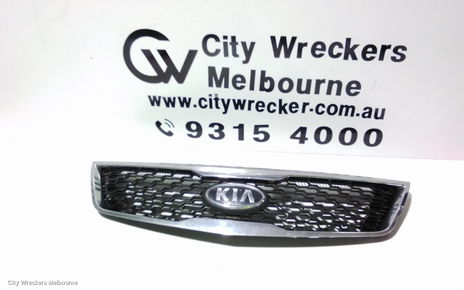 KIA CERATO GRILLE, RADIATOR GRILLE, TD, BLACK/CHROME, HATCH/SEDAN, 10/2008 - 03/2013 - Image 2